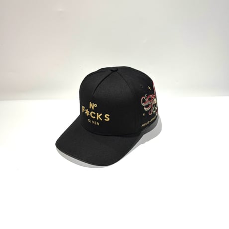 USA買付 FIELD GRADE NO F*CKS GIVEN SAILOR ウール スナップバックキャップ / BLACK  US-52