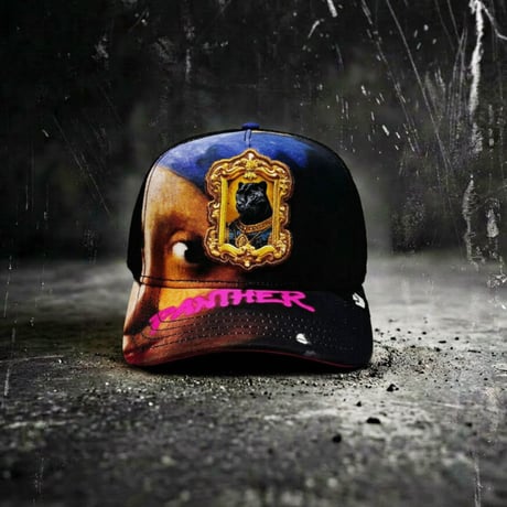 USA買付　GOORIN BROS. PANTHER PORTRAIT GRAPHIC TRUCKER CAP BLACK / PINK　 US-39