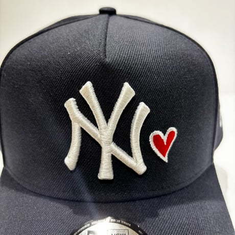 USA買付　 New Era New York Yankees Heart Logo 9FORTY A-Frame Cap – Navy　 NE-79