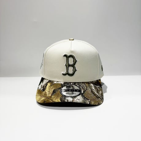 USA買付　NEW ERA 9FORTY A-FRAME BOSTON RED SOX REALTREE CAMO / CREAM　 NE-126