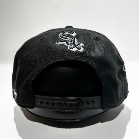 USA買付’47 CHICAGO WHITE SOX CAPTAIN MASTER CARTOON SCRIPT SNAPBACK BLACK　 US-33