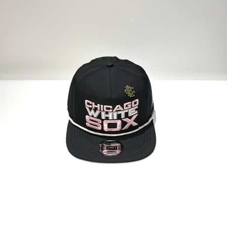 USA買付 NEW ERA THE GOLFER CHICAGO WHITE SOX BIG LOGO ROPE SNAPBACK CAP / BLACK × PINK NE-134