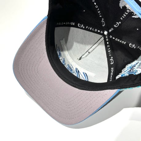 USA買付 FIELD GRADE CAN'T STOP THE WAVE スナップバックキャップ / BLACK×SKY BLUE US-47