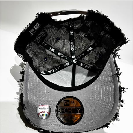 USA買付　9FORTY A-FRAME LOS ANGELES DODGERS “FRAYED CHECKERBOARD” SNAPBACK CAP　NE-86