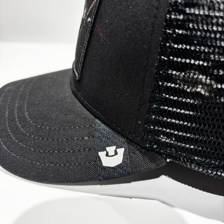 USA買付　GOORIN BROS. THE SUEDE SPIDER TRUCKER CAP BLACK　 US-36