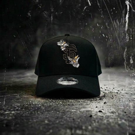 USA買付　NEW ERA 9FORTY A-FRAME SAN FRANCISCO GIANTS FLORAL BLACK　NE-111
