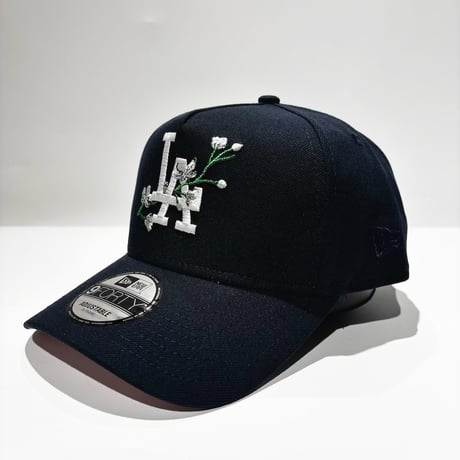 USA買付 NEW ERA 9FORTY A-FRAME LOS ANGELES DODGERS FLORAL CAP NAVY　 NE-95