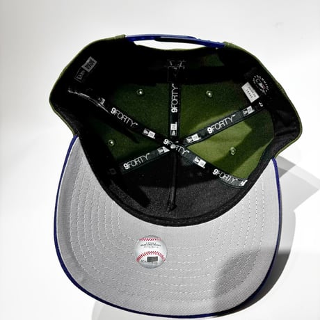 USA買付　LOS ANGELES DODGERS STAR 9FORTY M-CROWN A-FRAME SNAPBACK CAP – DARK GREEN / ROYAL　 NE-54