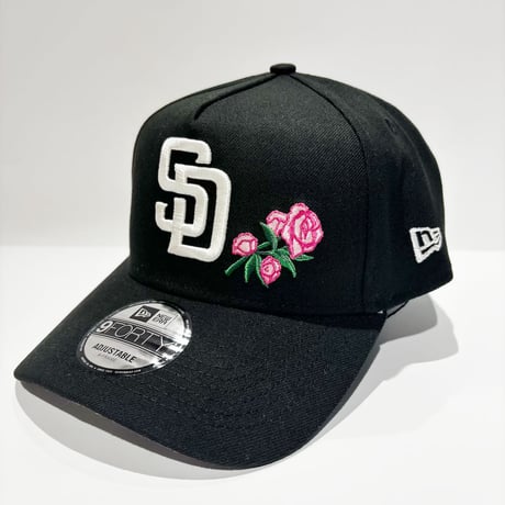 USA買付　NEW ERA 9FORTY A-FRAME SAN DIEGO PADRES ROSE BLACK　NE-115