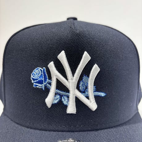 USA買付　NEW ERA 9FORTY A-FRAME NEW YORK YANKEES BLUE ROSE SNAPBACK CAP NAVY　NE-108