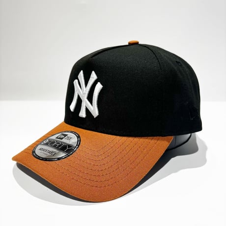 NEW ERA 9FORTY A-FRAME NEW YORK YANKEES COOPERSTOWN BLACK / ORANGE　NE-113