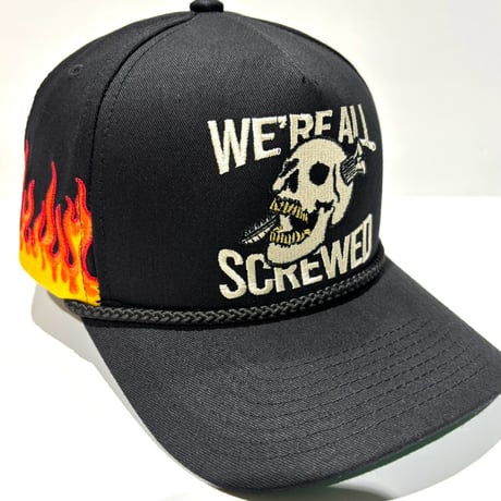 USA買付 FIELD GRADE BEWARE OF DOG オールツイル スナップバックキャップ / BLACK  US-49