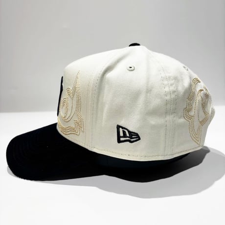 USA買付　NEW ERA 9FORTY A-FRAME New York Yankees Western Stitch Stone / Navy ニューヨーク・ヤンキース　 NE-130