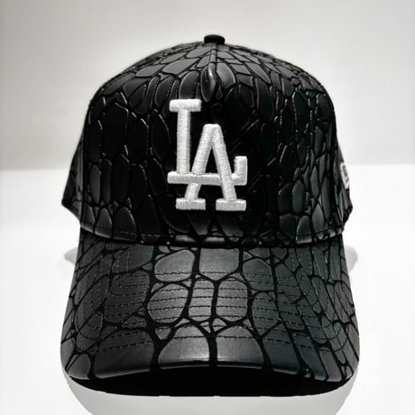 USA買付 NEW ERA 9FORTY A-FRAME Los Angeles Dodgers Crocodile Pattern Black CAP　NE-92