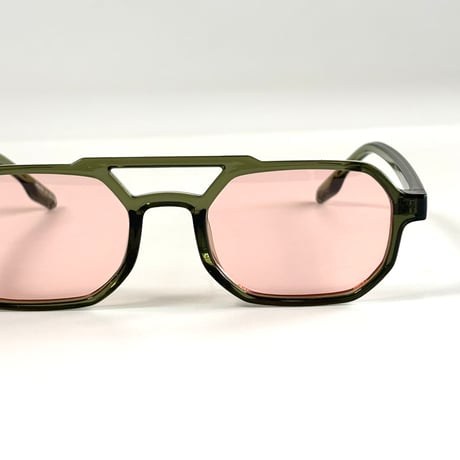 OLD SCHOOL DOUBLE BRIDGE SQUARE SUNGLASSES SG-01