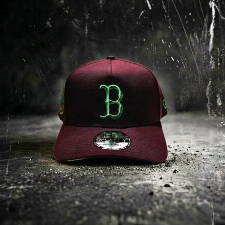 USA買付　EW ERA Boston Red Sox 9FORTY A-Frame Fenway Park Cap – Burgundy / Green NE-82