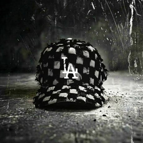 USA買付　9FORTY A-FRAME LOS ANGELES DODGERS “FRAYED CHECKERBOARD” SNAPBACK CAP　NE-86