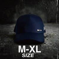 GLORY Metal Plate Curved Visor Cap – Navy   G-08