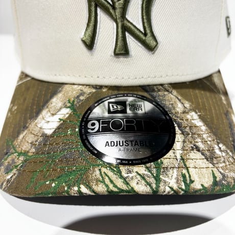 USA買付　NEW ERA 9FORTY A-FRAME NEW YORK YANKEES REALTREE CAMO / CREAM　 NE-127