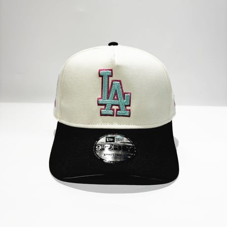 USA買付　NEW ERA 9FORTY A-FRAME LA DODGER STADIUM 60TH ANNIVERSARY IVORY / BLACK　NE-116