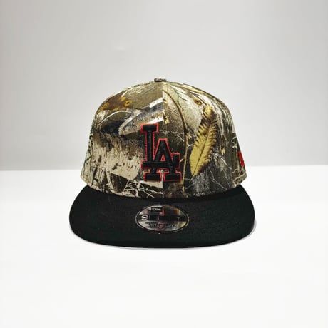 USA買付　NEW ERA 9FIFTY LOS ANGELES DODGERS REALTREE ORANGE POP SNAPBACK CAMO / BLACK　NE-118