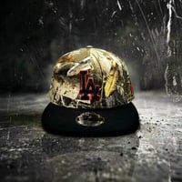 USA買付　NEW ERA 9FIFTY LOS ANGELES DODGERS REALTREE ORANGE POP SNAPBACK CAMO / BLACK　NE-118