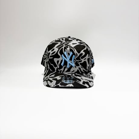 USA買付　NEW YORK YANKEES 19TWENTY ABSTRACT CAMO CAP – BLACK / WHITE / LIGHT BLUE　 NE-76