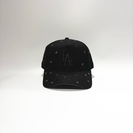 USA買付 Los Angeles Dodgers Studded 9FORTY A-Frame  – Black / Black　NE-64