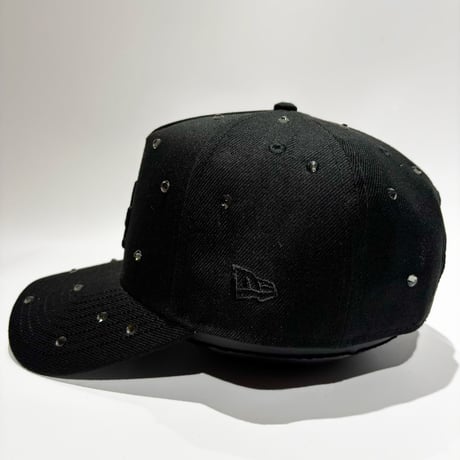 USA買付 Los Angeles Dodgers Studded 9FORTY A-Frame  – Black / Black　NE-64
