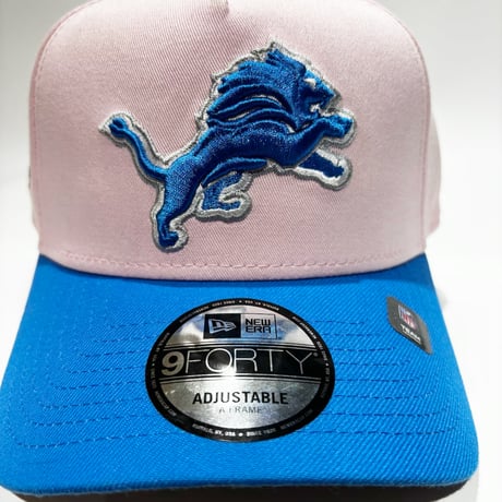 USA買付 Detroit Lions New Era 9FORTY A-Frame Adjustable Cap – Pink / Blue　NE-69