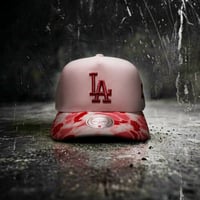 USA買付 Mitchell & Ness Los Angeles Dodgers Pink Camo Pro Pinch Fit Snapback Cap  US-28