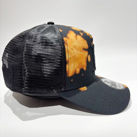USA買付　USA買付 NEW ERA Boston Red Sox 9FORTY A-Frame Bleach Print Trucker Cap – Black/Orange　 NE-55