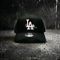 USA買付　NEW ERA 9FORTY A-FRAME LOS ANGELES DODGERS ROSE SNAPBACK CAP BLACK　NE-109