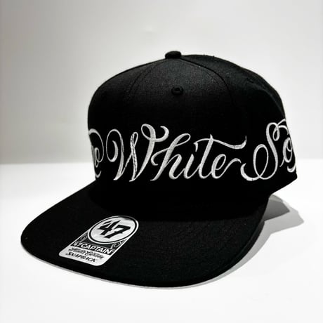 USA買付’47 CHICAGO WHITE SOX CAPTAIN MASTER CARTOON SCRIPT SNAPBACK BLACK　 US-33