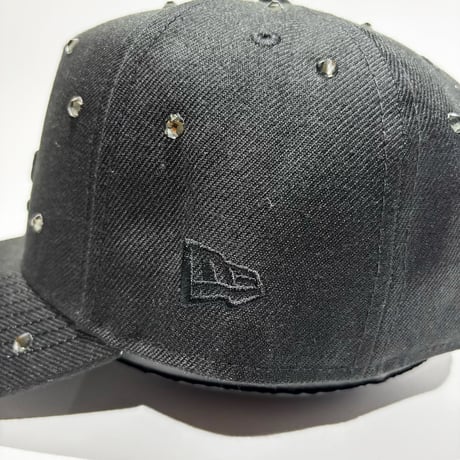 USA買付 Los Angeles Dodgers Studded 9FORTY A-Frame  – Black / Black　NE-64