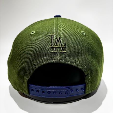 USA買付　LOS ANGELES DODGERS STAR 9FORTY M-CROWN A-FRAME SNAPBACK CAP – DARK GREEN / ROYAL　 NE-54