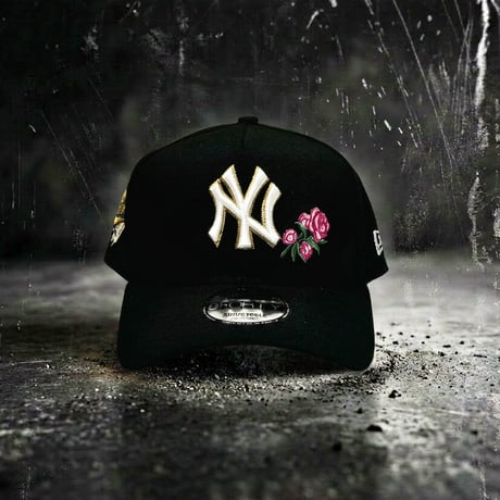 USA買付 NEW ERA 9FORTY A-FRAME NEW YORK YANKEES ROSE 1996 WORLD SERIES CAP BLACK　 NE-96