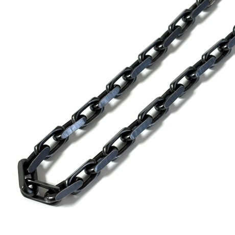 BLACK RECTANGLE LINK CHAIN NECKLACE NK-02