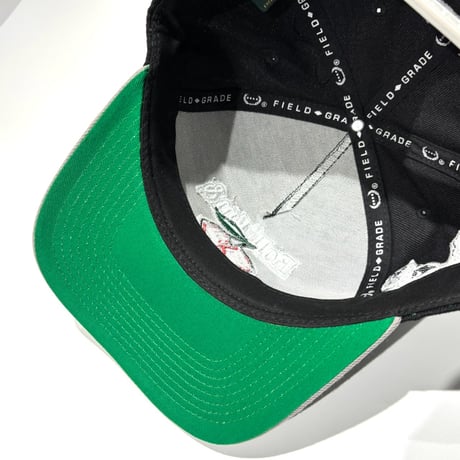 USA買付 FIELD GRADE ROLL 'EM & SMOKE 'EM ウール スナップバックキャップ / BLACK×CEMENT  US-50