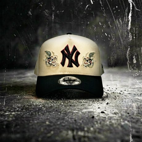 USA買付 NY  Dragon Collection 2.0 9FORTY A-Frame Snapback Cap – Black / Oak　 NE-58