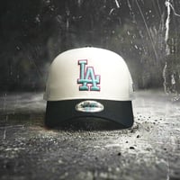 USA買付　NEW ERA 9FORTY A-FRAME LA DODGER STADIUM 60TH ANNIVERSARY IVORY / BLACK　NE-116