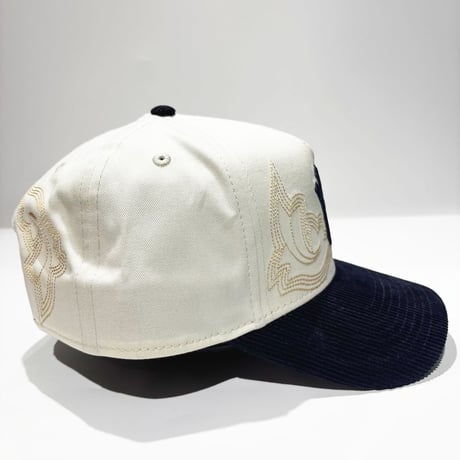 USA買付　NEW ERA 9FORTY A-FRAME New York Yankees Western Stitch Stone / Navy ニューヨーク・ヤンキース　 NE-130