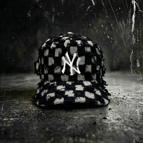 USA買付　9FORTY A-FRAME NY  “FRAYED CHECKERBOARD” SNAPBACK CAP　NE-87