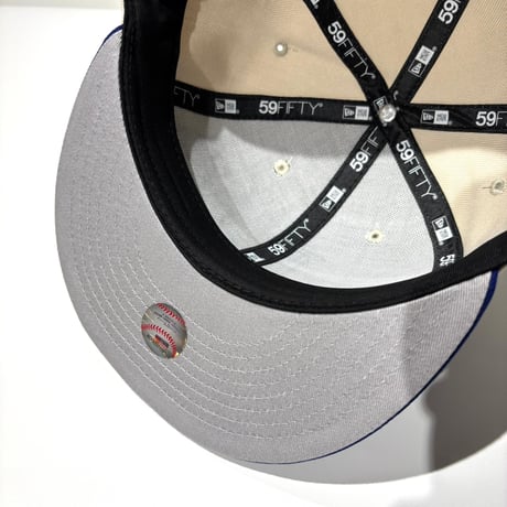 USA買付 NEW ERA 59FIFTY LOS ANGELES DODGERS AMUSEMENT PARK ICON FITTED CAP / CREAM × ROYAL BLUE NE-136