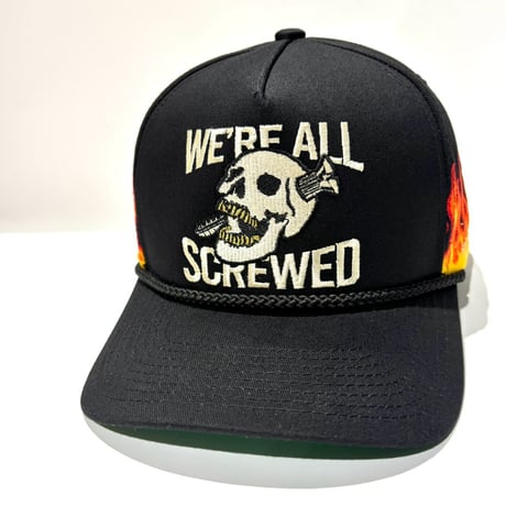 USA買付 FIELD GRADE BEWARE OF DOG オールツイル スナップバックキャップ / BLACK  US-49