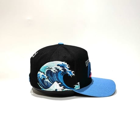 USA買付 FIELD GRADE CAN'T STOP THE WAVE スナップバックキャップ / BLACK×SKY BLUE US-47