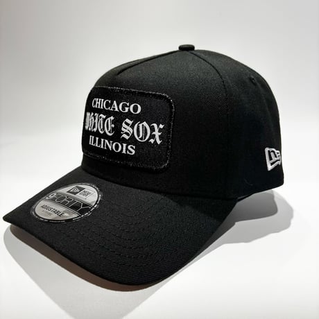 USA買付  Chicago White Sox  Gothic Wordmark Patch 9FORTY A-Frame  – Black NE-62