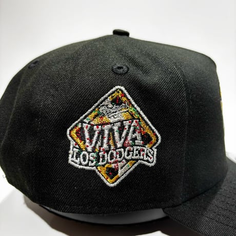 USA買付 Los Angeles Dodgers  Black Gold Skull Edition 9FORTY A-Frame  – Black NE-60