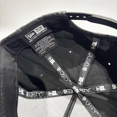USA買付 NEW ERA 9FORTY A-FRAME Los Angeles Dodgers Crocodile Pattern Black CAP　NE-92