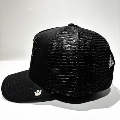 USA買付　GOORIN BROS. THE SUEDE SPIDER TRUCKER CAP BLACK　 US-36